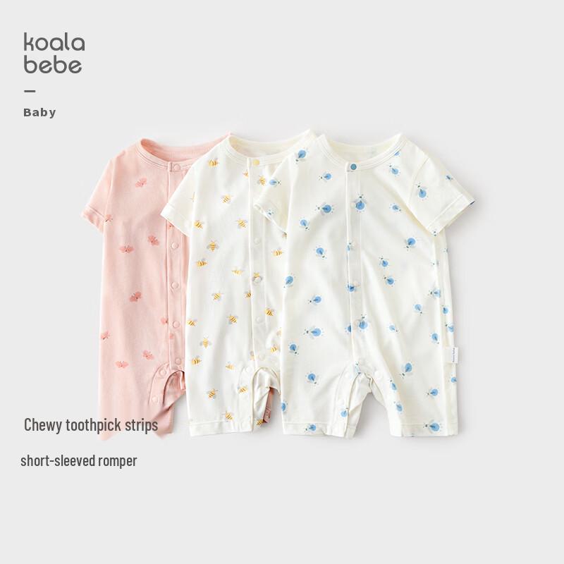 Koala Bebe Baby Insect Print Short Sleeve Romper 80cm