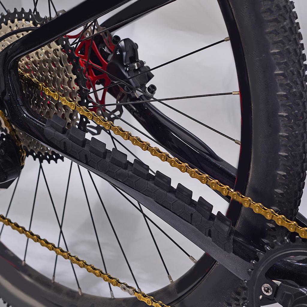 Bike Down Tube Frame Protector Bikes Chain Sticker Bicycles Frame Guard Scratch Protector Silicone Bicycles Chain Guard