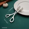 3pcs, Stainless Steel Table Tongs  Multipurpose Thickened Scissor type Food Tongs Easy to Clean  Suitable for Buffets, Kitchen Food Tongs
