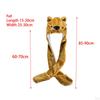 3 in 1 Animal Hat Gloves Scarf, Halloween Fancy Dress Winter Warm Soft Cosplay Photo Props Costume