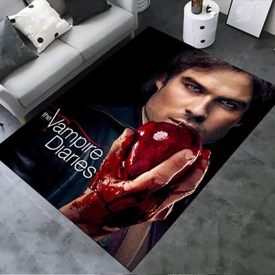 2025 Nueva Alfombra de The Vampire Diaries para Sala de Estar, Dormitorio, Decoración de Sofá del Hogar, Alfombrilla Antideslizante para Jugar Niños204