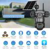 LS VISION V380 Solar 4G Camera Outdoor 12MP 6K Triple Lenses Triple Screens Security Video Monitor Night Vision Waterproof CCTV Cameras