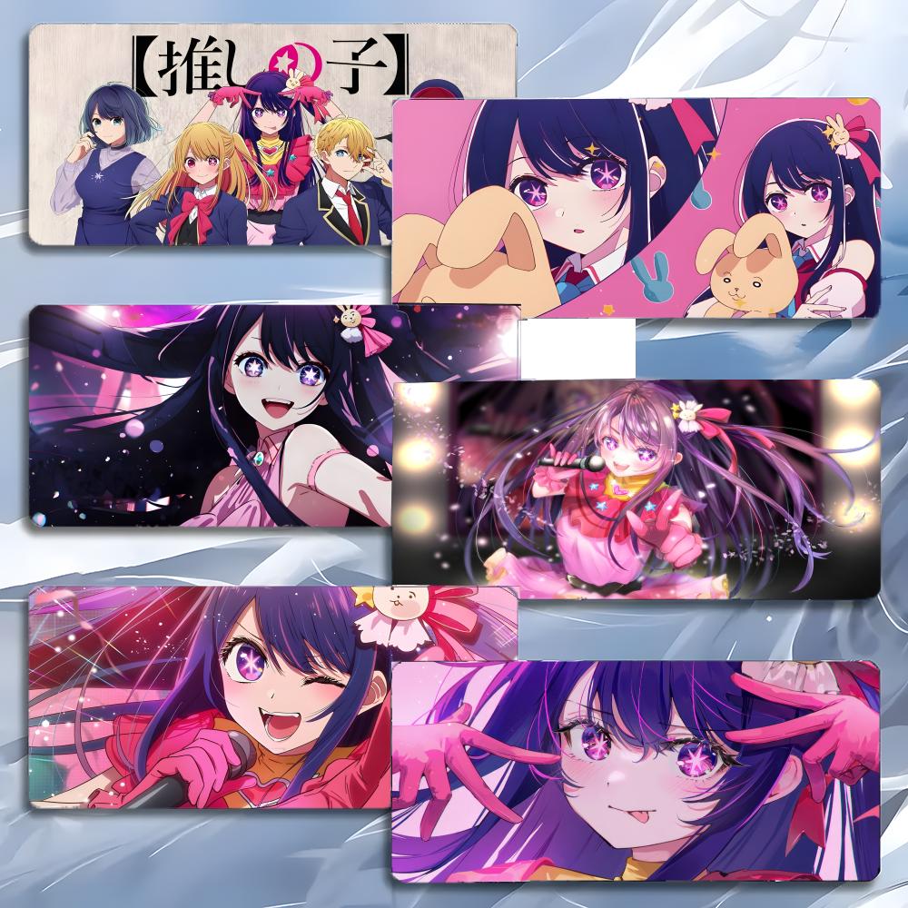 Cute Anime Hoshino Ai OOshi No Ko Mouse Pad Mousepad Large Gaming Lockedge Thickened Pc Table Desk Mat