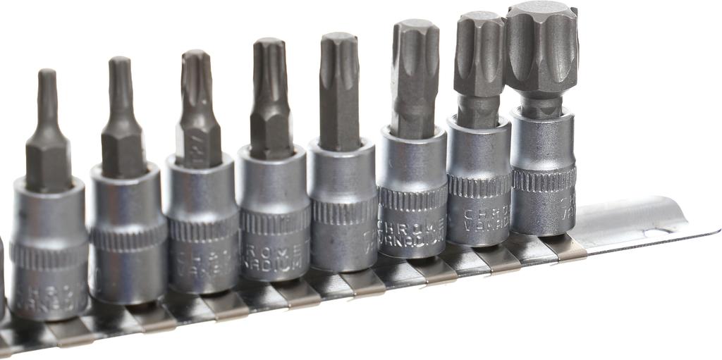 Socket set with 1/4" bits, 9 pieces, KD10241