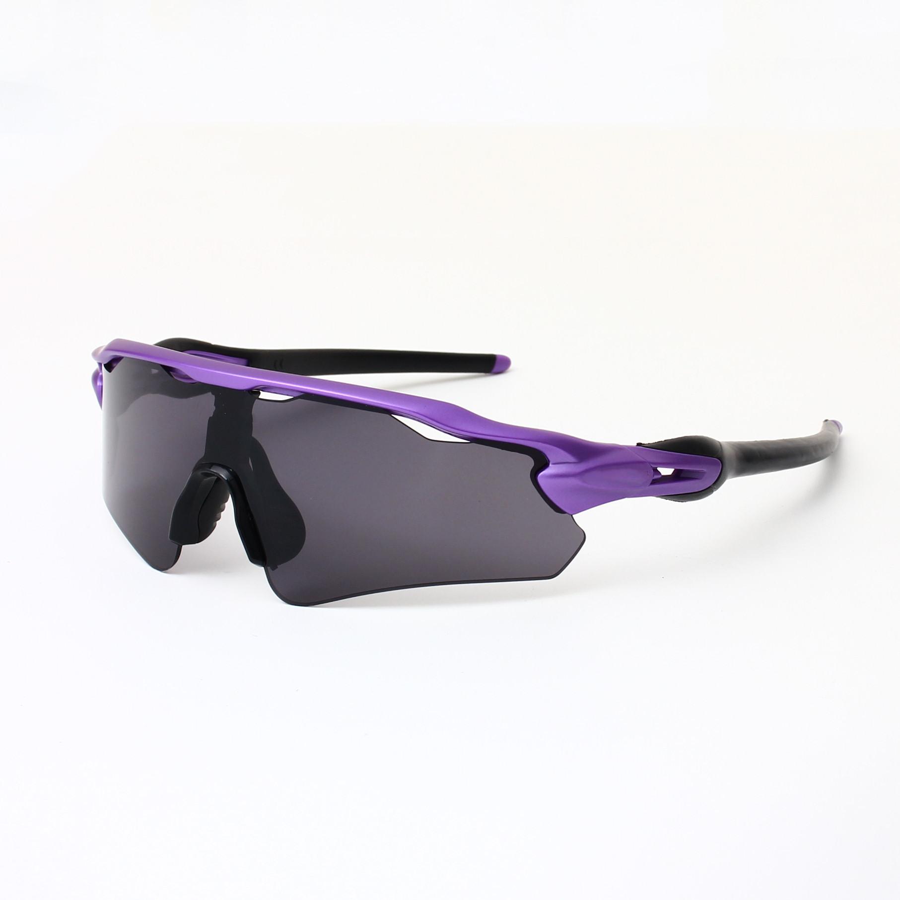 

New outdoor sports cycling sunglasses for men and women, trendy retro style for travel and driving9208 C1Purple-Gray