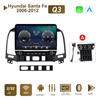 Android Car Radio For Hyundai Santa FE 2006-2012 With Button Knob 10 Inch Multimedia Player Navigation GPS Carplay 2+32GB