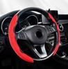 Car Steering Wheel Cover black suede leather for Alfa Romeo Giulia Stelvio 147 156 166 159 Giulietta Car Steering Wheel Cover