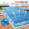 Couverture Solaire pour Piscine, 36 x 18 pi Couverture Solaire Rectangulaire pour Piscines, Couverture Solaire pour Piscine Enterrée Hors Sol, Couvertures Solaires 16 mil Bleues
