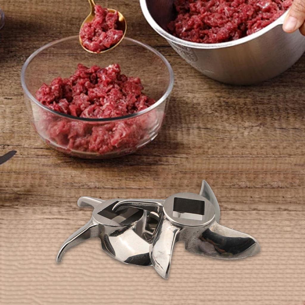 Hochleistungs-Edelstahl-Schneidmesser Kompatibel mit Fleischwölfen Größe 12