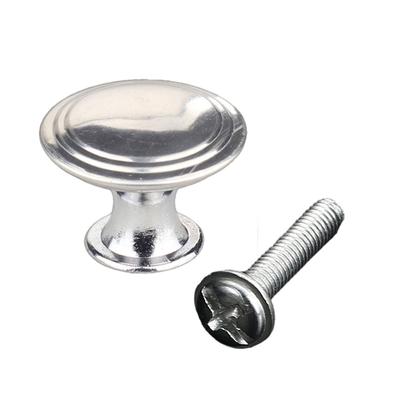 Comfortable And Durable Knobs For Cupboard Or Cabinet Handles Round Stainless Steel Knobs Drawer Knob Silver Door Knobs