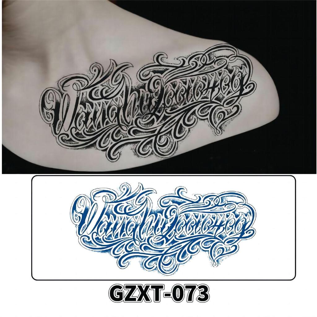 Waterproof Herbal Semi-Permanent Flower & Wings Sleeve Tattoo Sticker