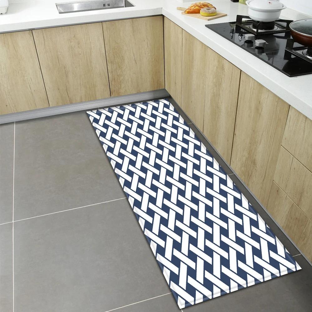 Geometric Print Home Kitchen Floor Mats Door Front Decoration Floor Mats