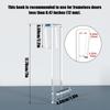 Transparent Bathroom Hooks For Towels Bathroom Door Over Shower Towel Rack No Drilling Shrinkable Opening Bedroom Clothes Hanger