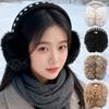 Cold Protection Foldable Earmuffs Thickened Soft Plush Earflaps  For Women Men Outdoor