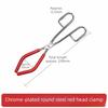 Silver Beaker Tongs Metal Body Flask Clamp Solid Laboratory Tongs  Laboratory Use