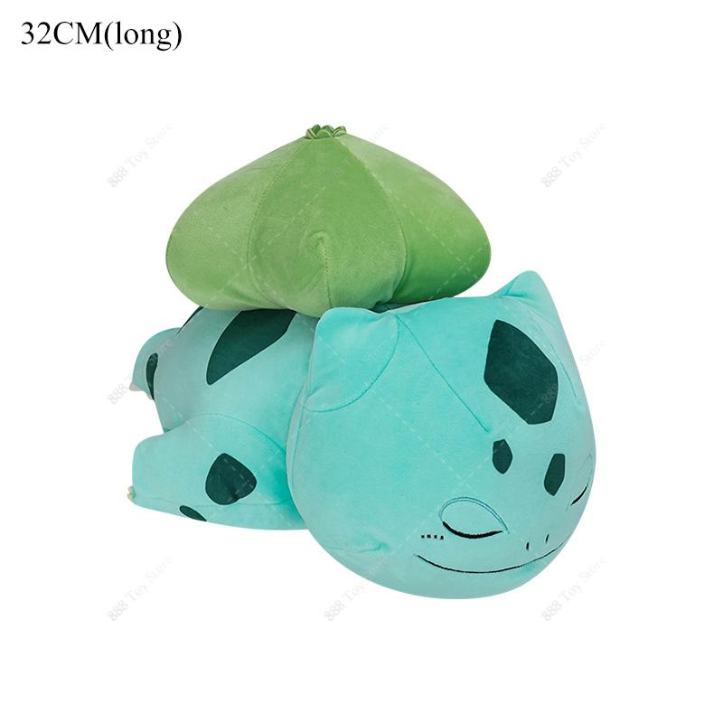 Mega Charizard X Sleeping Plush Pillow Series Cute Garchomp Mew Umbreon Cubone Sofa Cushion Stuffed Peluche Toy