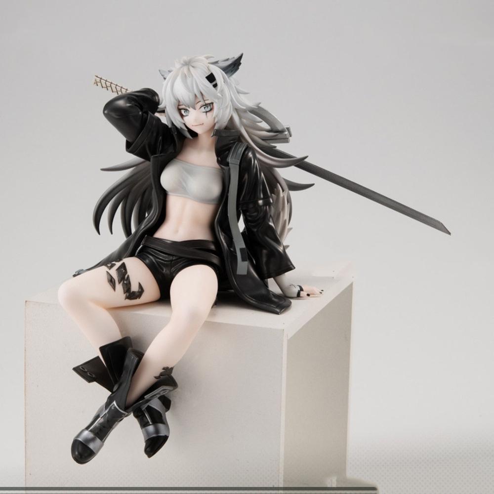 14CM Anime Arknights Game Lappland Figure Noodle Stopper Figure Animation Model Toys Gifts Collection Decoration Ornaments PVC