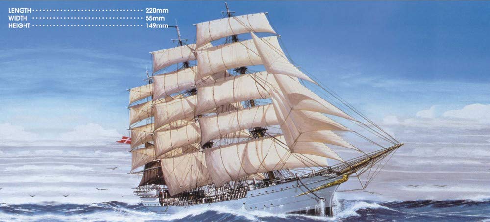 Aoshima Bunka Kyozai Sailboat Danmark 1/350 No.05