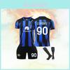 Inter Milan 90 Lukaku Child's 23/24 Season Soccer Jersey Set Polyester Fabric Included