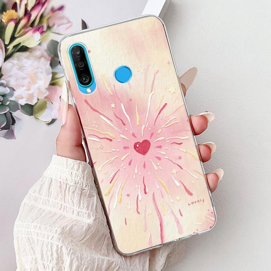 For Huawei P30 Lite Case Cool Dragon Pattern Cover Clear Silicone Soft Slim Phone Case For Huawei P30 Pro P 30 Lite P30Lite Bags
