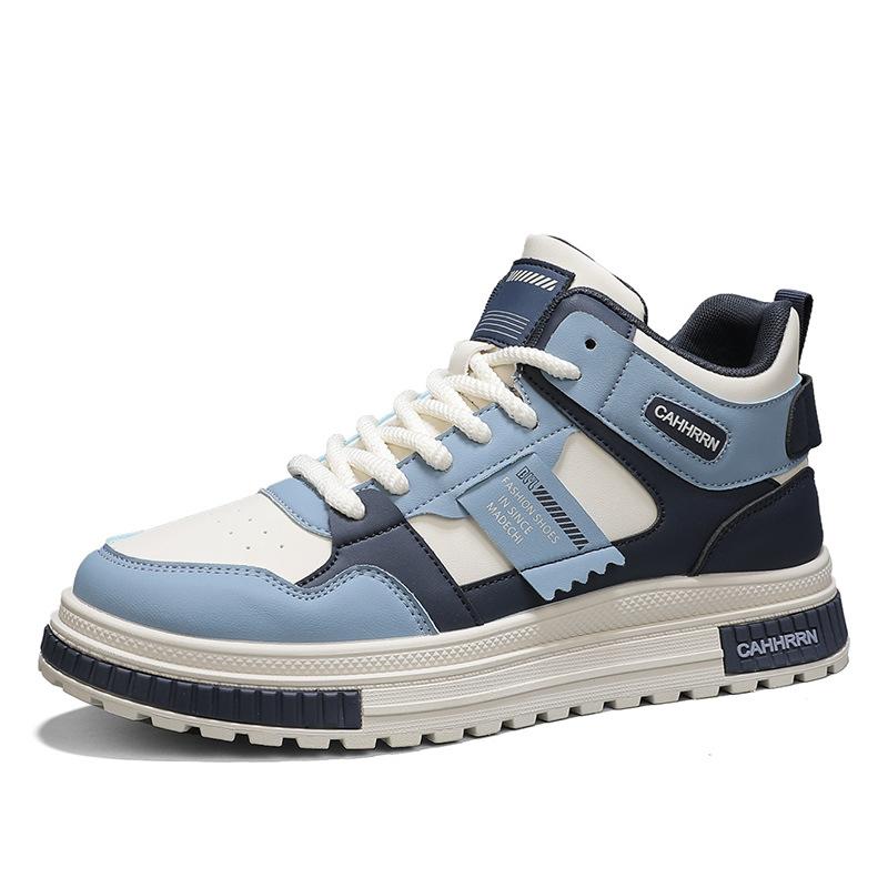 

Board shoes new men s shoes spring and autumn thick-soled heightening casual shoes skateboard shoes men s trend fashion high-top sports shoes 44