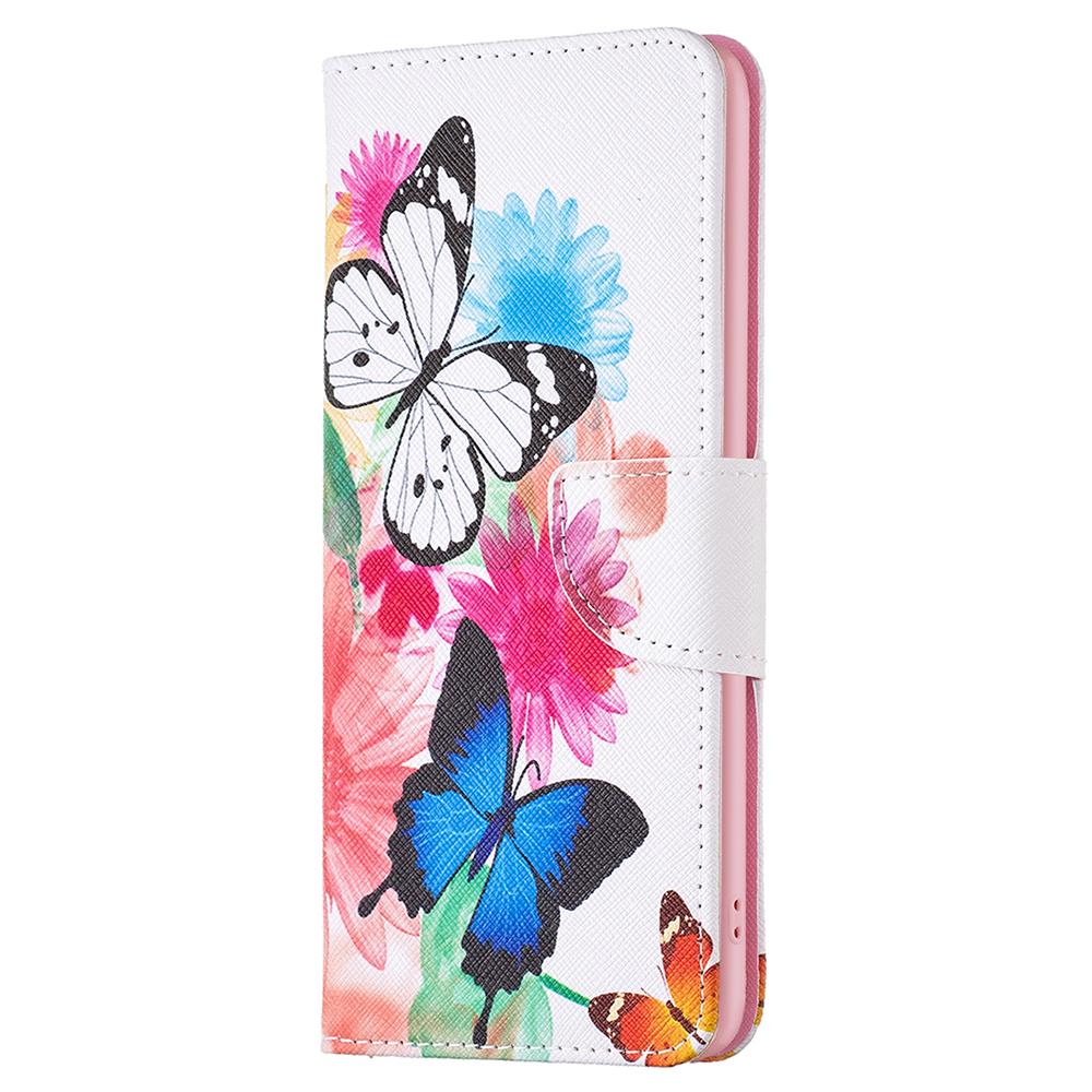Für Oppo A78 4G Leder Brieftasche Hülle Musterdruck Ständer Schutzhülle