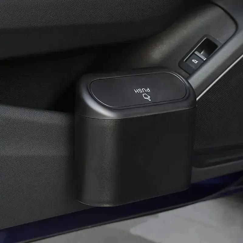 

Универсальный органайзер для мусора в виде ракушки для автомобиля, подвесной контейнер для мусора, пылесборник, черный, ABS, квадратный, прессуемый мусорный бак 6P