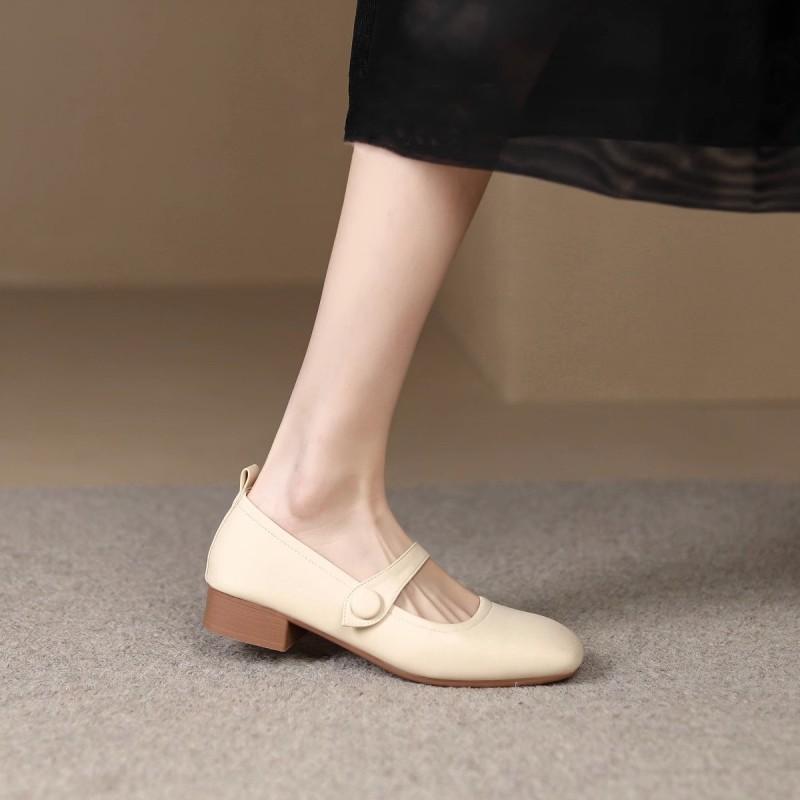 Soft-soled Single Shoes Women's 2025 Spring New Flat-soled Evening Breeze Gentle Shoes Women's Shoes Are Not Tired of Feet Mary Jane Small Leather Sho