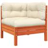 Garden Sofa with Cushions and Footstool 2 Seater
