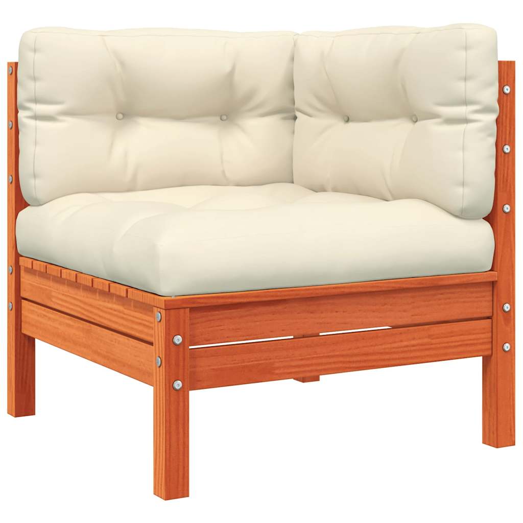 Garden Sofa with Cushions and Footstool 2 Seater
