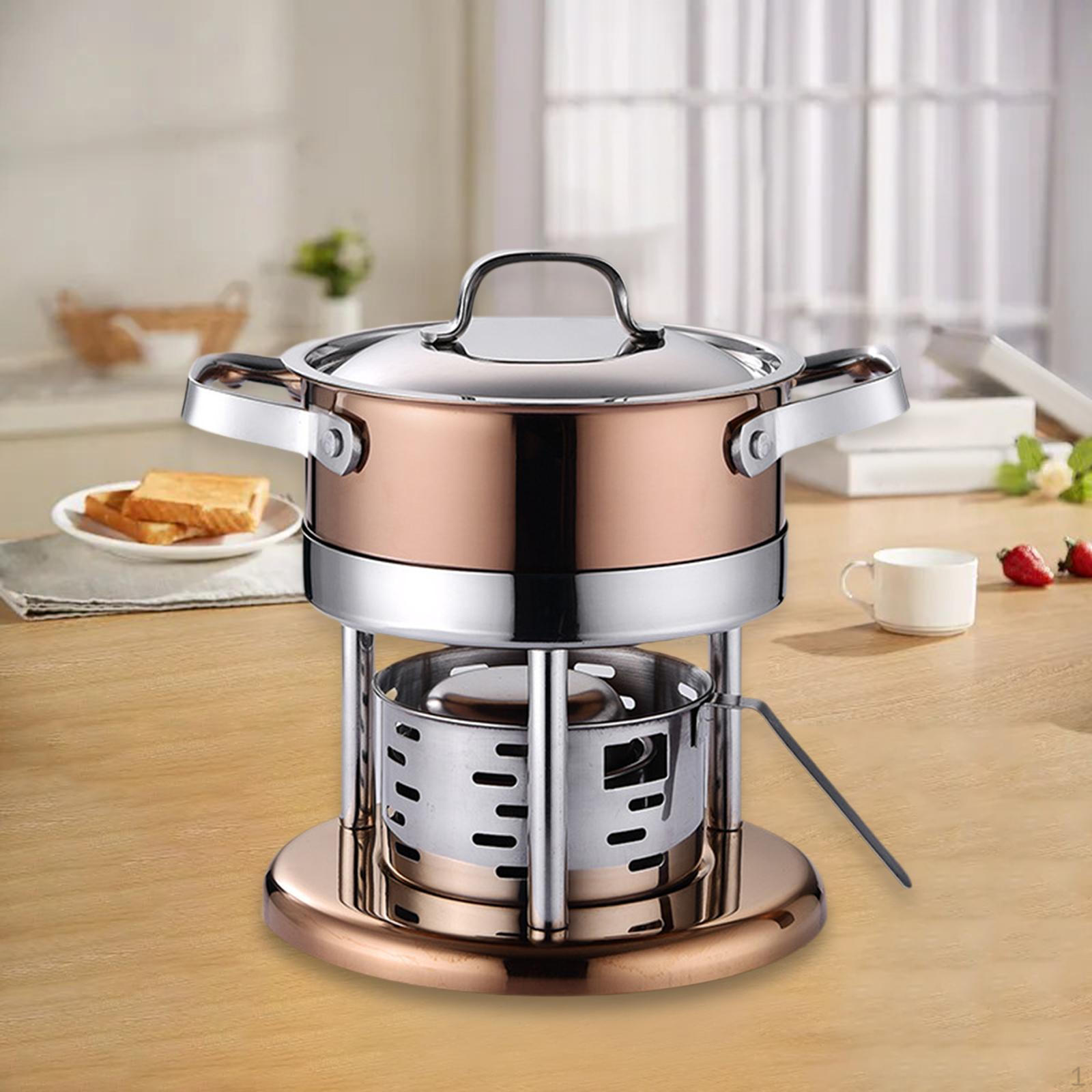 

Алкогольная плита Горшок Буфетная кулинарная посуда Портативный суп Шабу для походного ресторана розового золота