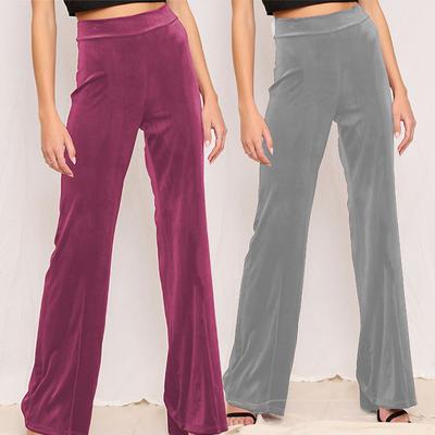 Pantalon évasé taille haute pour femmes, pantalon de Yoga, décontracté, à la mode, à jambes larges