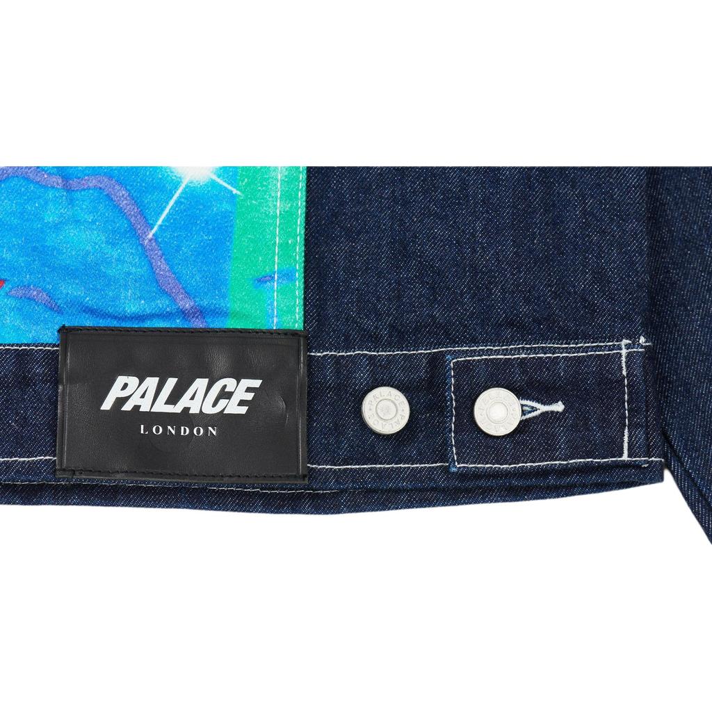 Palace Ultimo Serie Cartoonfigur Bedruckte Jeansjacke Unisex Jacke P21D015
