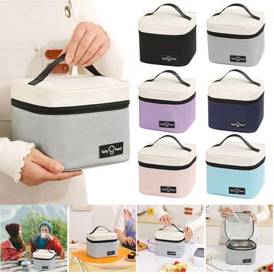 Bolsa de almoço portátil com isolamento térmico para alimentos, bolsa de armazenamento para acampamento, à prova d'água, refrigerador para piquenique, lancheira, bolsa para entrega de cerveja
