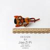 Charming Brown Cat Twist Claw Hair Clip - Creative Updo Hairpin Accessory