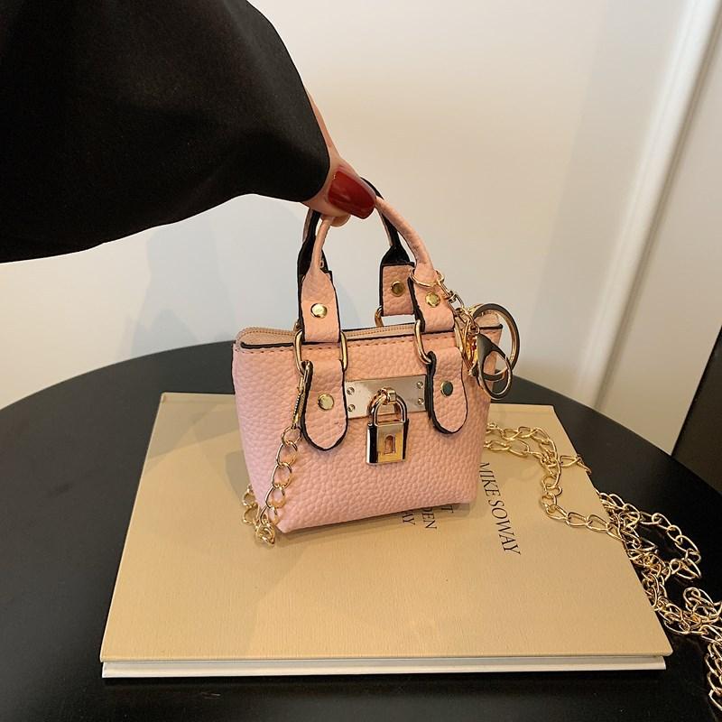 Trendy Design Sense Exquisite Mini Square Bag High-end Temperament Chain Shoulder Messenger Bag Women