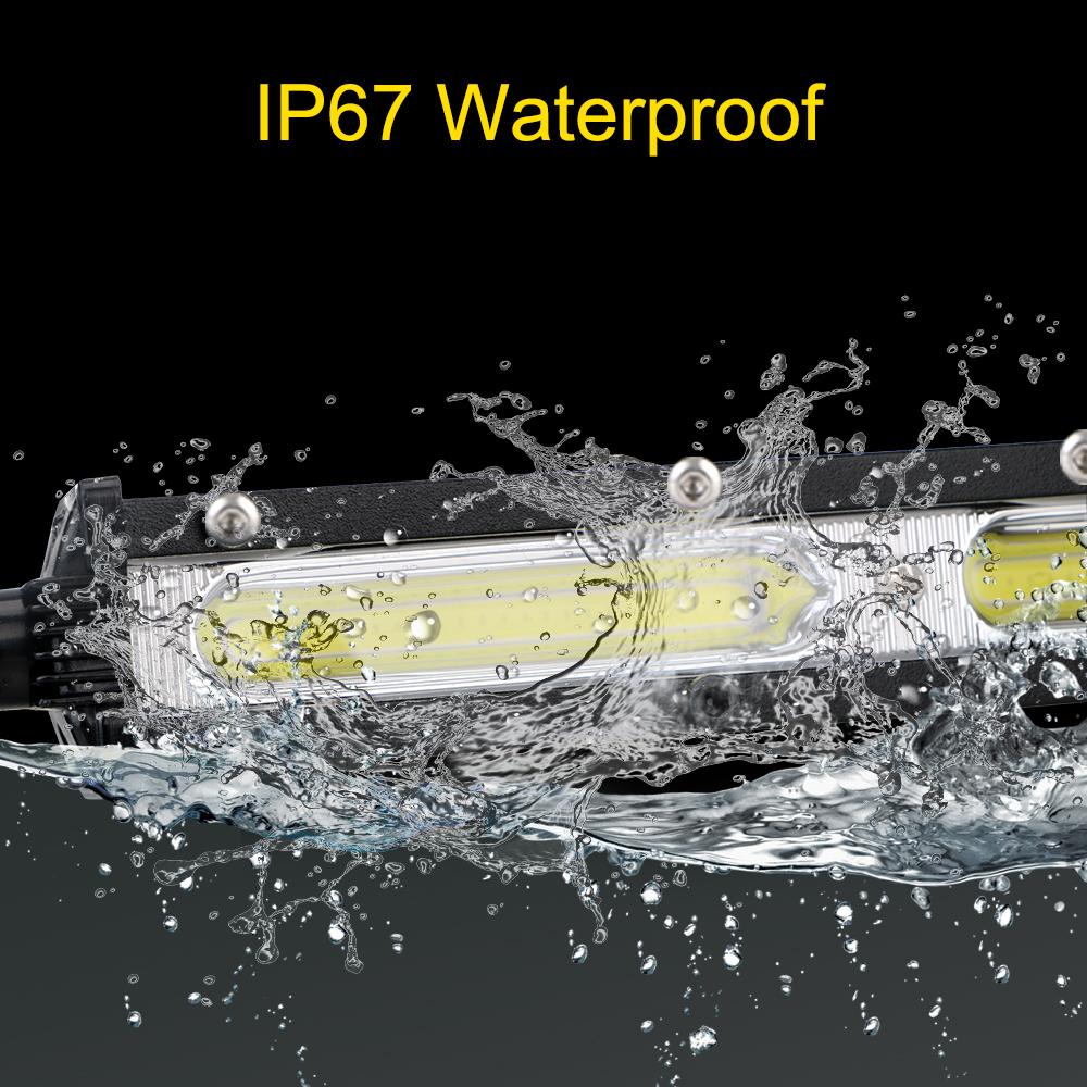 Car LED Work Light For Car Auto Truck Lorry Trailer SUV Super Bright 6500K Strip Light Light Bar 12V Spotlight