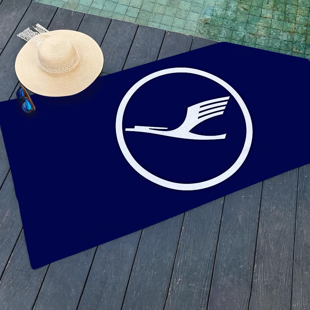 Fashion print L-Lufthansa Towel Drying Bath Towel Applicable To Light Swimming Camping Yoga Beach Out