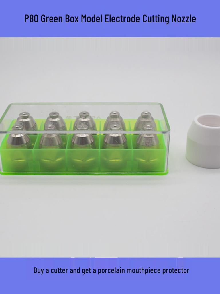 P80 Plasma Cutting Torch Electrode Nozzle for LGK100/120 Machines with Hafnium Wire.