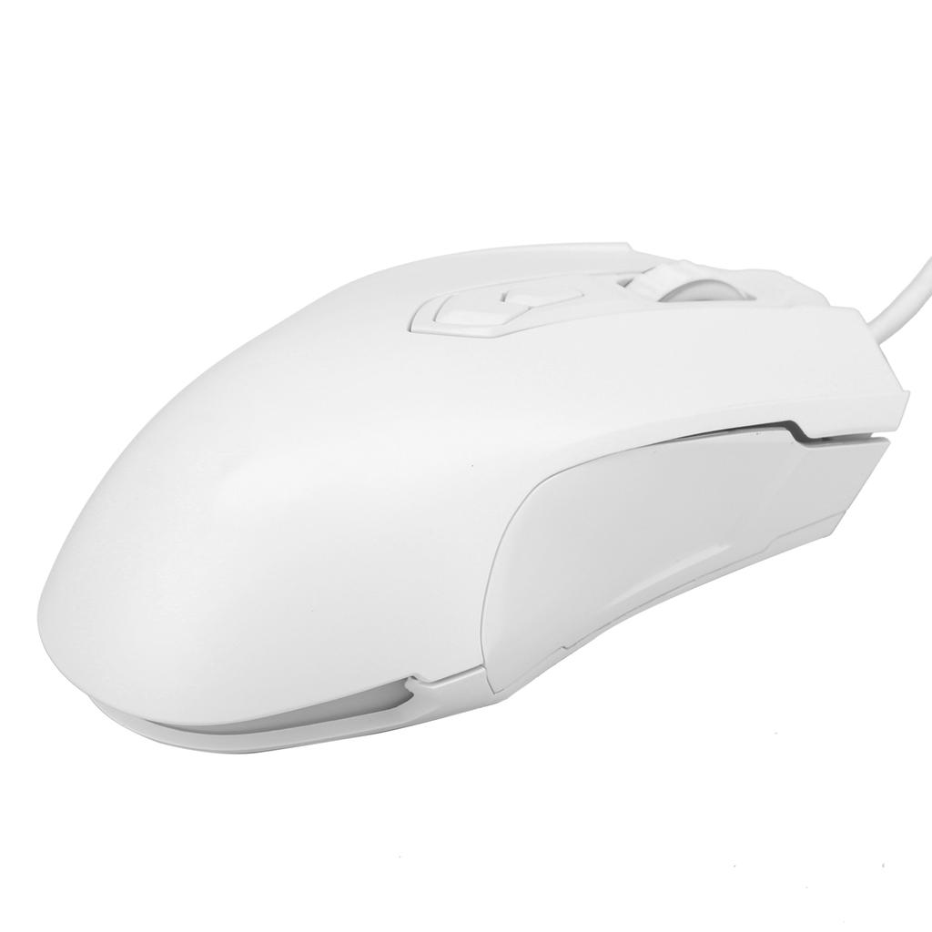 Wired Mouse USB RGB Desktop Laptop Gaming Adjustable DPI Computer Accessories AJ52 AJ52 Blanc athletique
