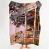 Illustrator L Liya Mochipanko Throw Flannel Throw Blanket Suitable for Sofa Living Room Bedroom