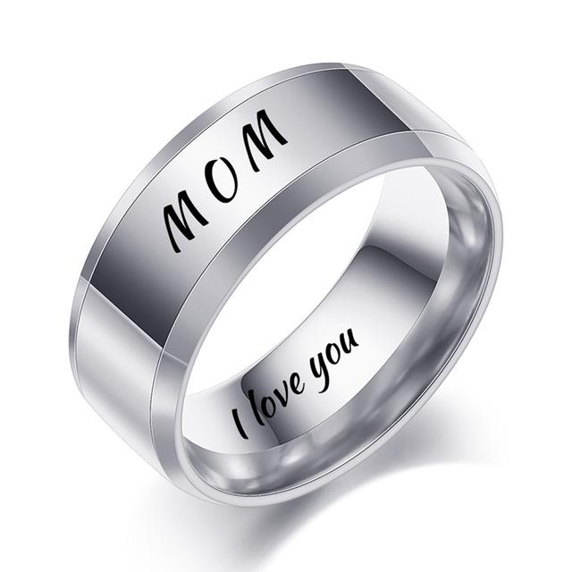 Gioielli di Moda Anello Incidi Nome Data Logo Altamente Lucidato All'Ingrosso Acciaio Inossidabile Matrimonio Fidanzamento Anelli di Marca Per Uomo Donna