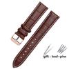 For Brand Genuine Leather Black Watchband Straps Size 12mm 14mm 15mm 16mm 18mm 19mm 20mm 21mm 22mm 24mm Watch Wristband Bracelet