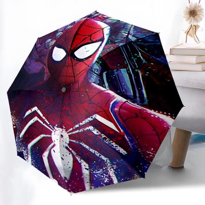 1pc Spider-Man Automatic Folding Umbrella, 8 Ribs for All-Season Use, Portable for Travel & Outdoor Activities 009