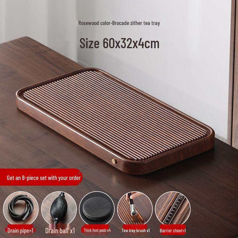 High-End Imitation Bakelite Tea Tray Set: Solid Wood and Bamboo Design for Home & Office Use, 2026 Edition.