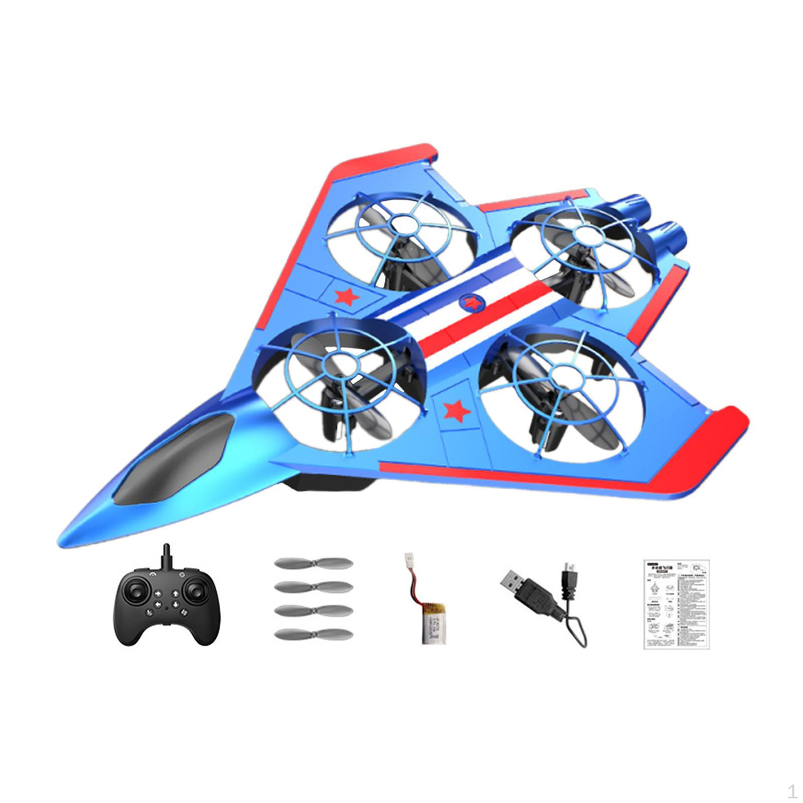 

Радіокерований літак Літак з дистанційним керуванням Переворот на 360° Легкий в управлінні Легкий гелікоптер Крен зі світлом Blue Red 1 Battery