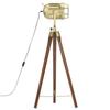 Lampadaire - vidaXL - Bois de manguier massif - 97 cm - E27 - Trépied - Chic