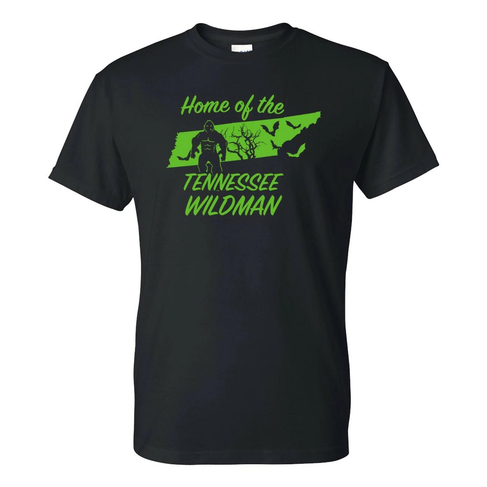 Tennessee Wildman - Cryptid Hunting Horror T-Shirt - Black M