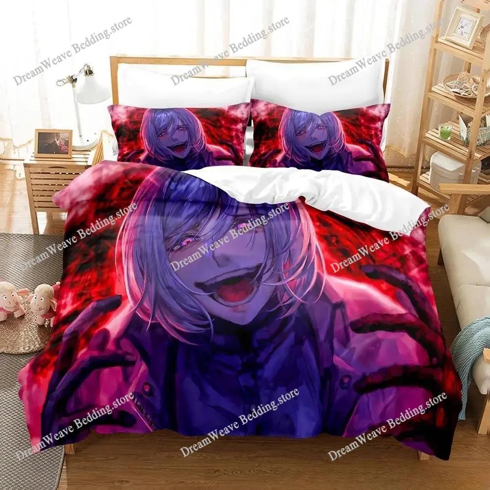 3D Printed Anime Akudama Drive Bedding Set Boys Girls Twin Queen Size Duvet Cover Pillowcase Bed Kids Adult Home Textileextile