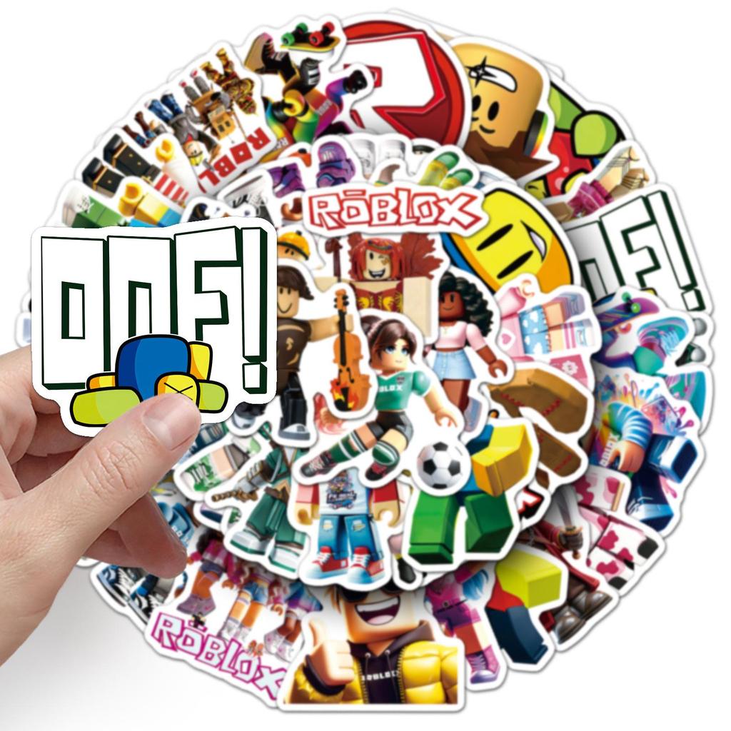 50pcs Roblox Character Waterproof Stickers for Phone Cases & Computers